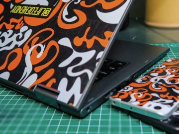 Desain Stiker Laptop dan Handphone | DIY