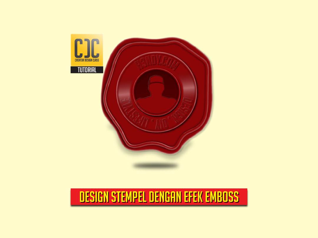 cara membuat desain stempel