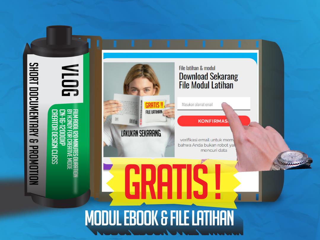 Gratis Modul Ebook  File Latihan Desain  Grafis  H3NDY