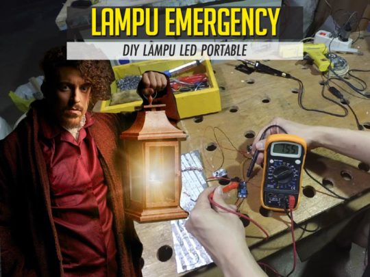 buat sendiri lampu led emergency portable