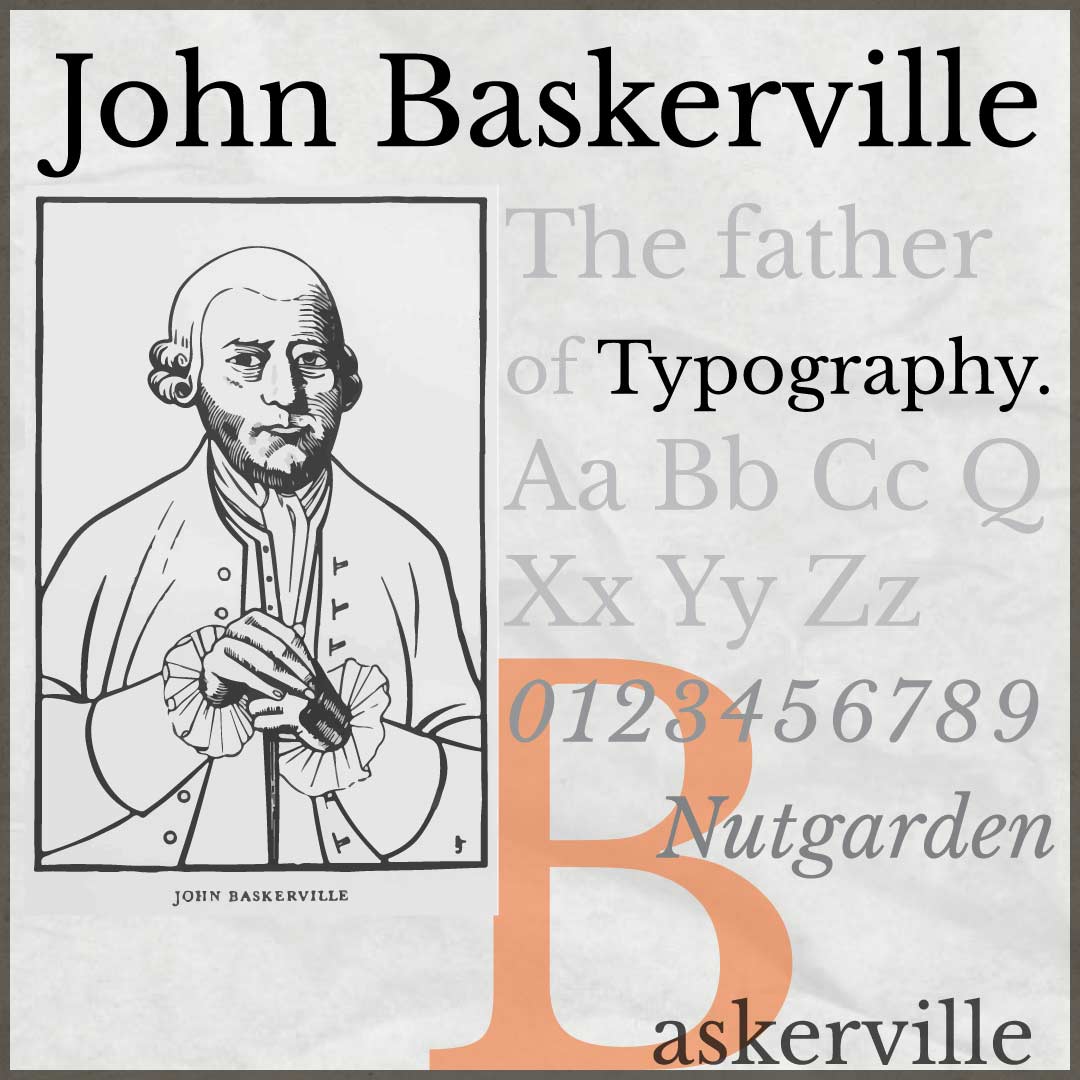John Baskerville Menyempurnakan Jenis Huruf Mesin cetak